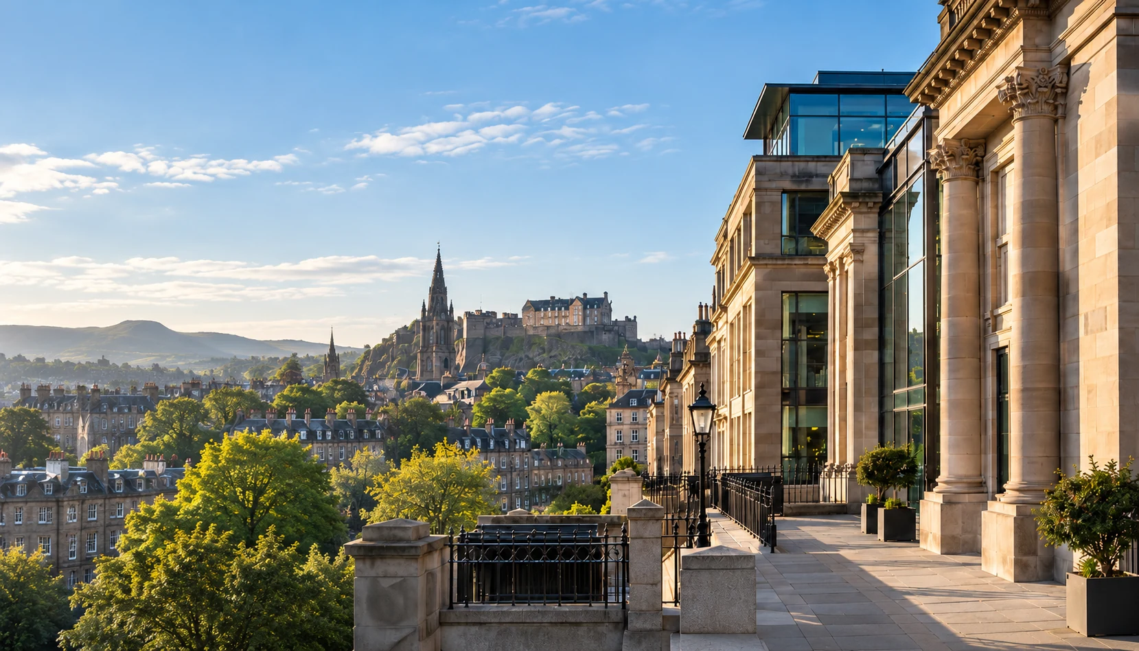 Illustrative Scottish architectural setting